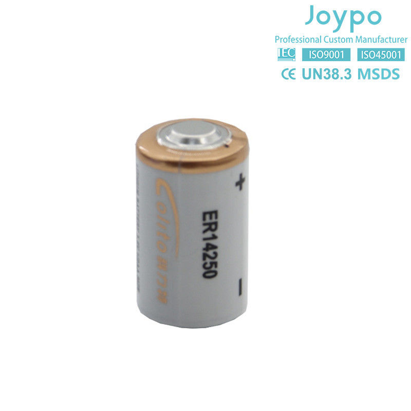Tek kullanımlık ER14250 Lityum Pil 3.6V 1.2Ah Lityum Hücresi Elektrik Sayıcısı