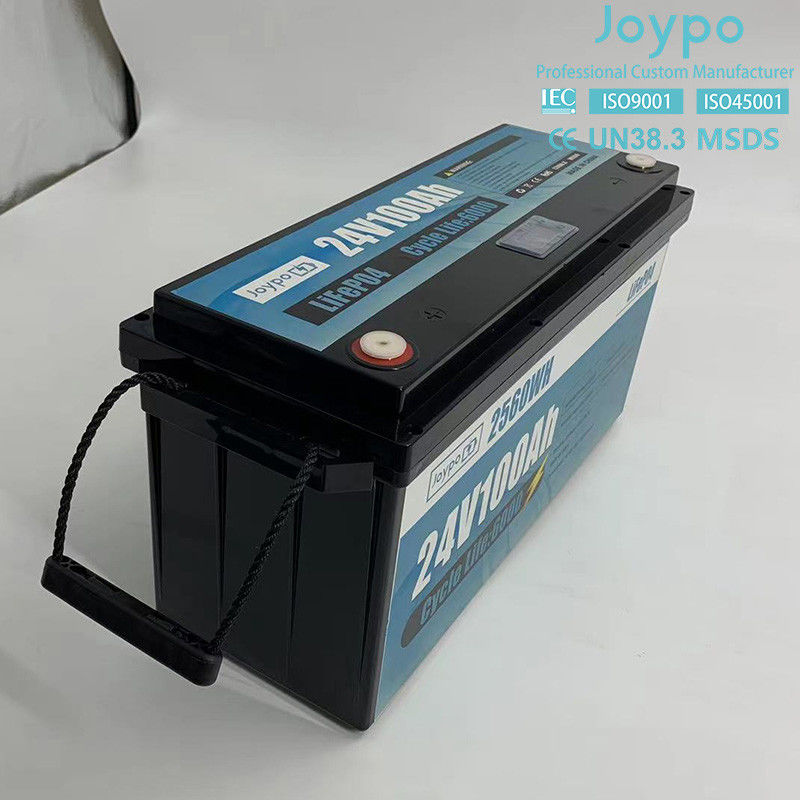 100Ah 200Ah Lityum İyon LiFePO4 Pil 24 Volt Derin Dönümlü Pil RV Kampçıları için