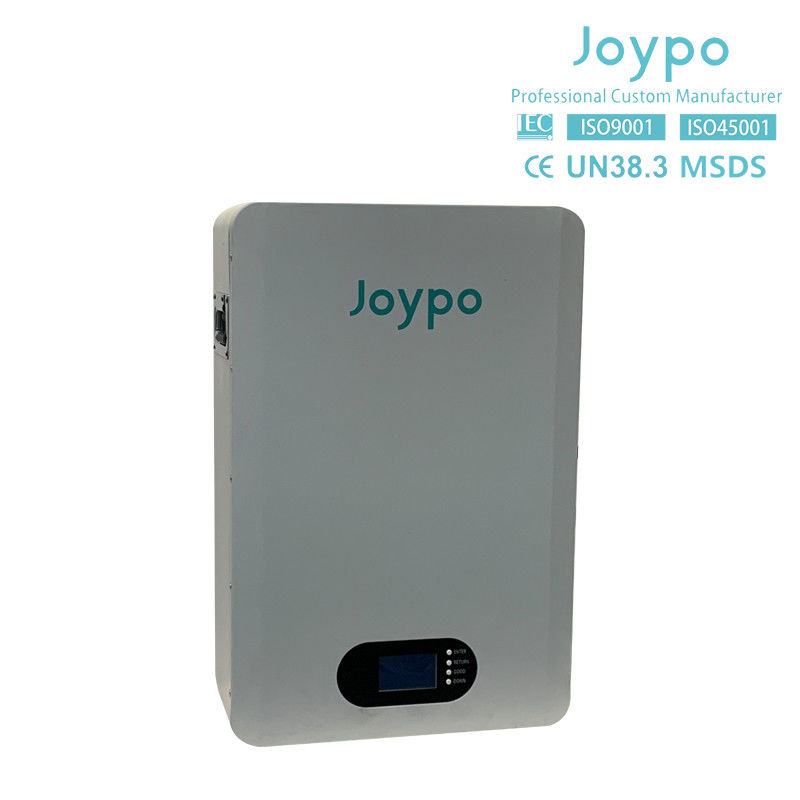 Joypo Duvar Montajlı 5KWH 10KWH LiFePO4 Güneş Enerjisi için Şarj edilebilir Pil Depolama
