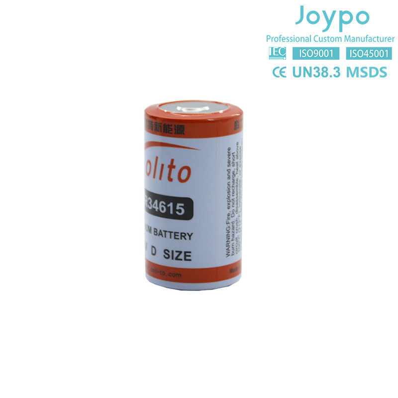 ER34615 3.6V Lityum Pil Hücresi 19000MAH Uzun ömürlü Lityum Tionyl Klorür Pil