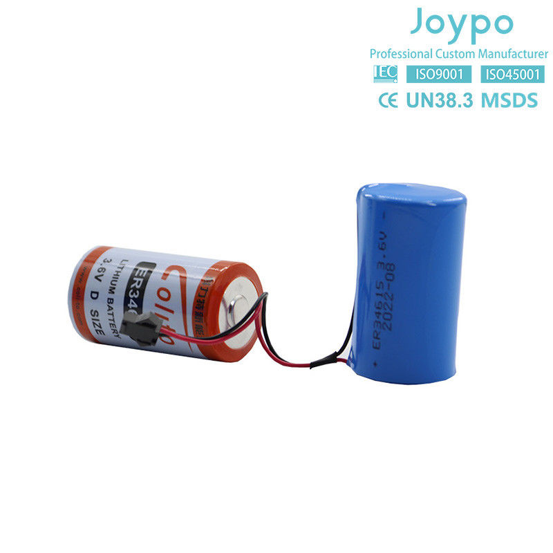 ER34615M Lityum Thionyl Chloride Pil 3.6V 14500MAh Şarj edilemeyen Spiral Tipi