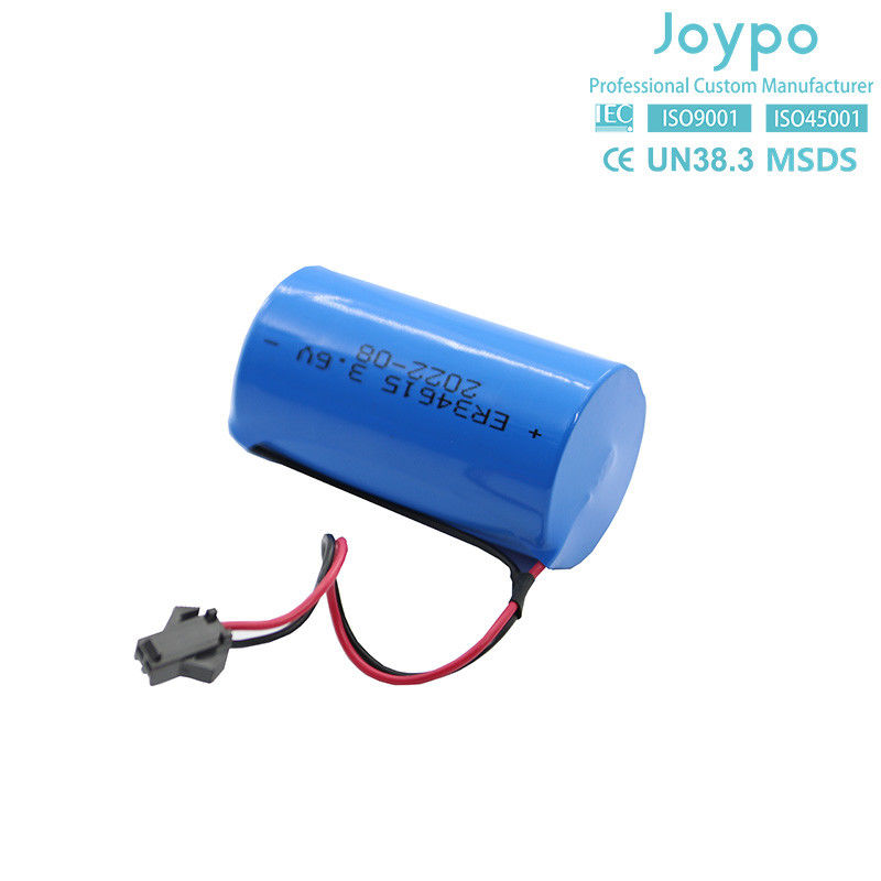 ER34615M Lityum Thionyl Chloride Pil 3.6V 14500MAh Şarj edilemeyen Spiral Tipi