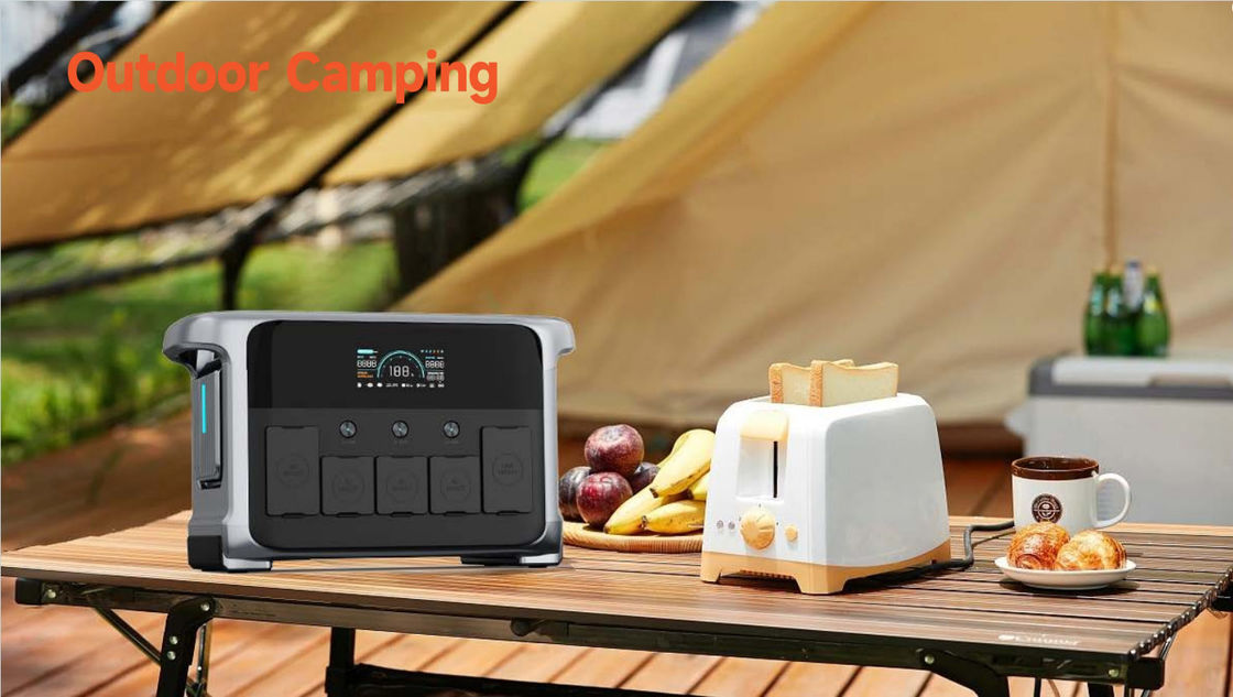 Taşınabilir Güneş Elektrik Jeneratörü 1200W 110V 220V Araba Şarjı ile yedek UPS