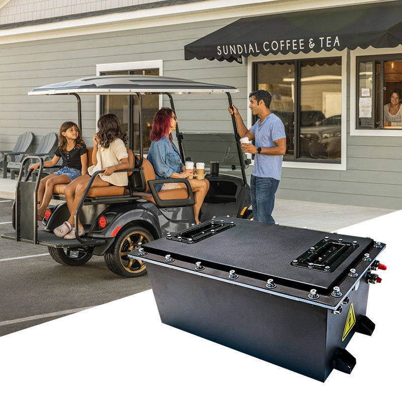 165Ah 48V LiFePO4 Golf Arabası Bataryası Yamaha Kurşun Asit Bataryası için Değişiklik