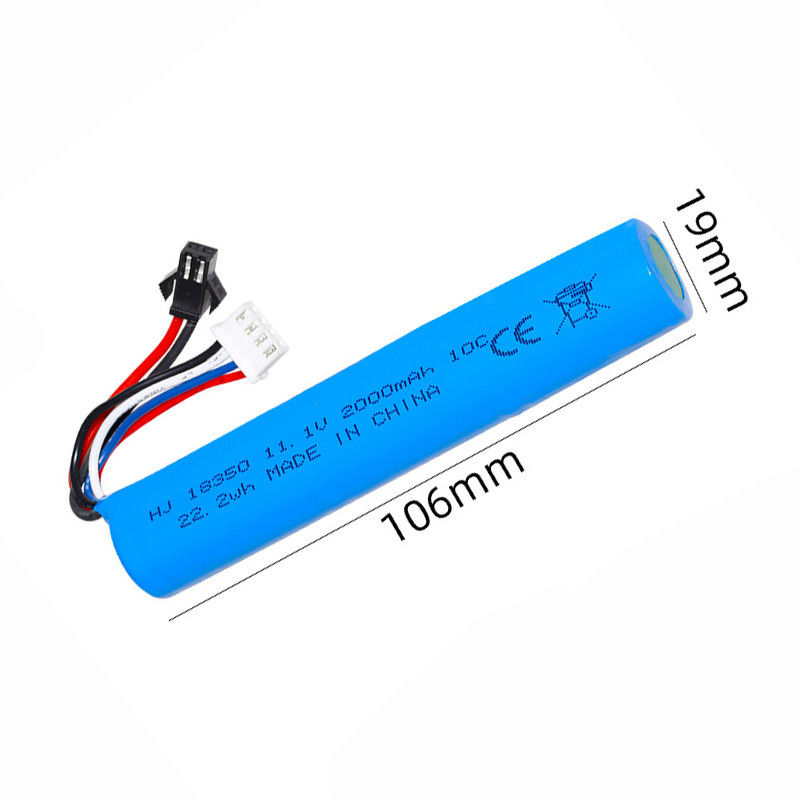 Yüksek Kapasiteli Li-Ion Pil Airsoft Silahı Splatter Top Silahı Pil 11.1V 2000mah