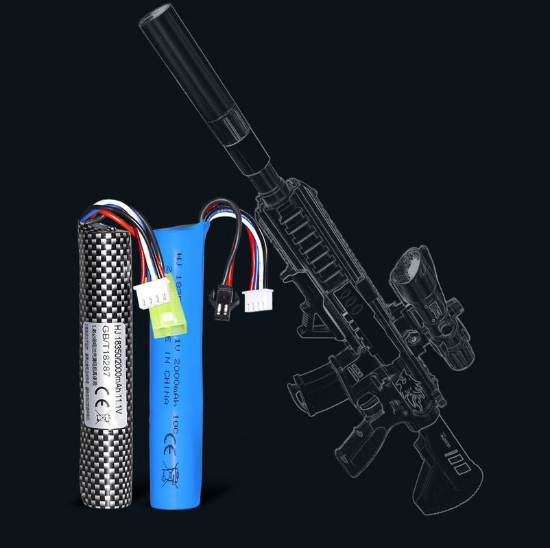 Yüksek Kapasiteli Li-Ion Pil Airsoft Silahı Splatter Top Silahı Pil 11.1V 2000mah