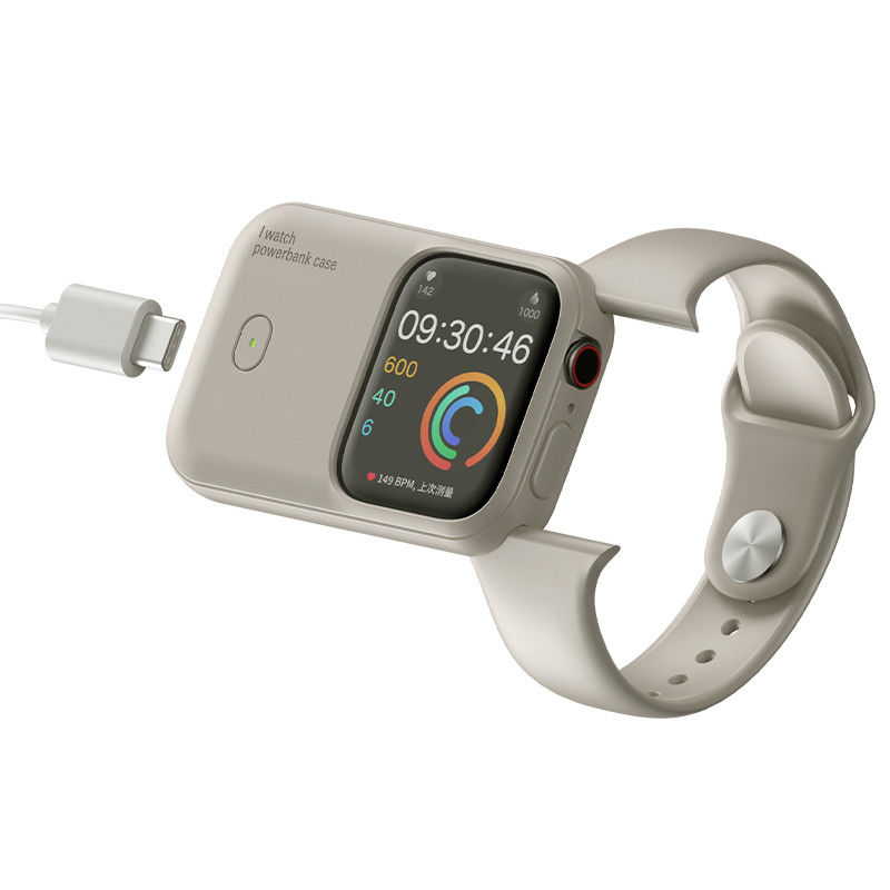 Apple Watch Power Bank 1200mAh taşınabilir kablosuz şarj cihazı için Apple Ultra 2 SE 9 8 7 6 5 4