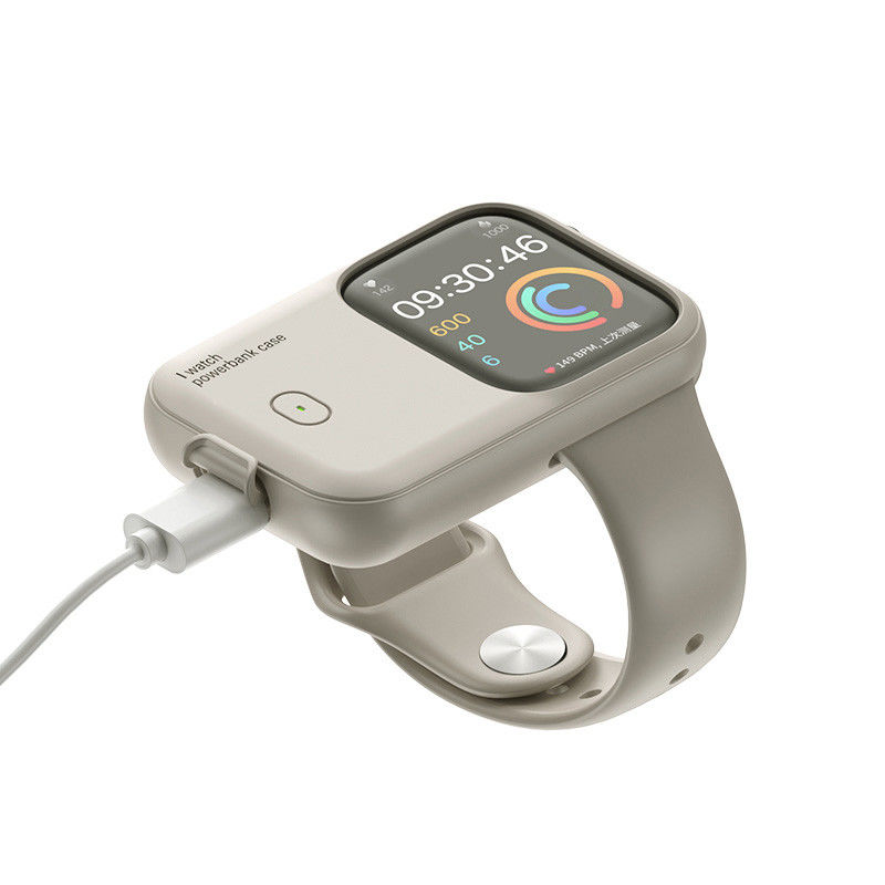 Lityum İyon Polimer Pil manyetik Kablosuz Şarj Apple Watch için taşınabilir güç bankası