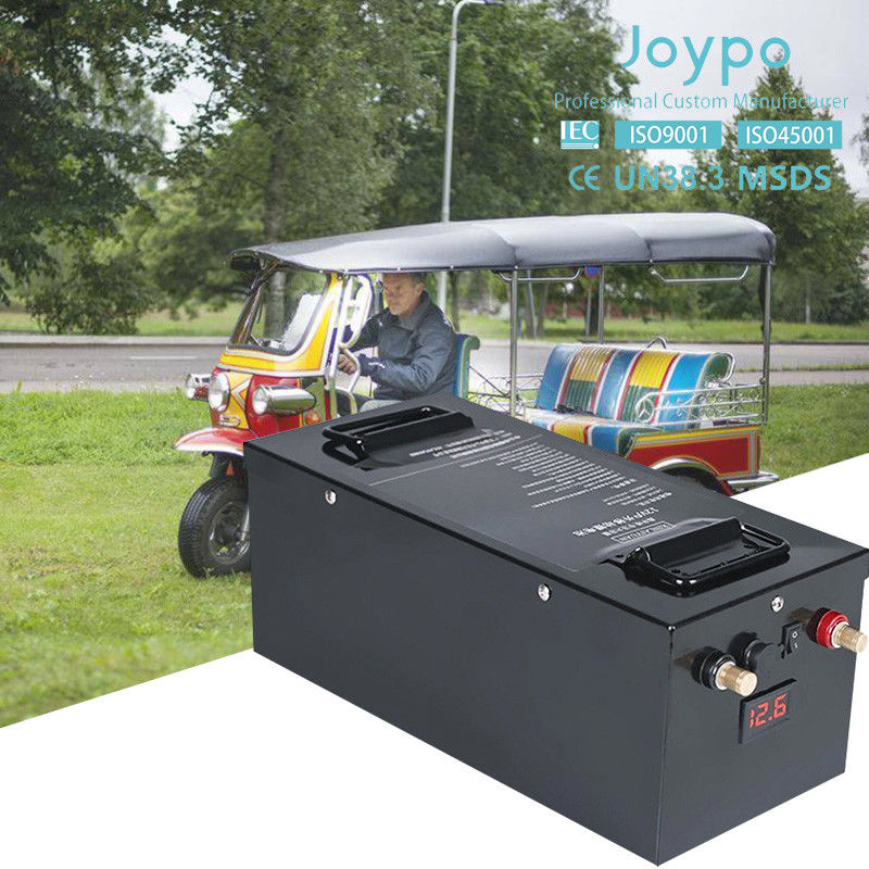 50Ah 100Ah 150Ah 200Ah 48V Lityum LiFePO4 Bataryası Otomatik Riksha ve Elektrikli Kargo Kamyonu için