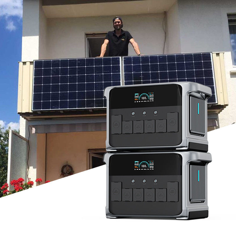Joypo 2160Wh 2400W Balkon Güneş Sistemi İçin Portatif Şebeke Dışı Güneş Jeneratörleri